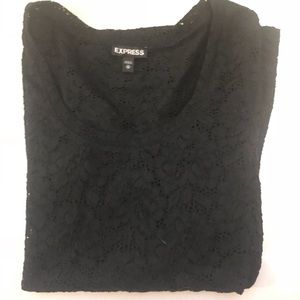 🌺 EXPRESS 🌺 CROCHET LACE MID-SLEEVE TOP